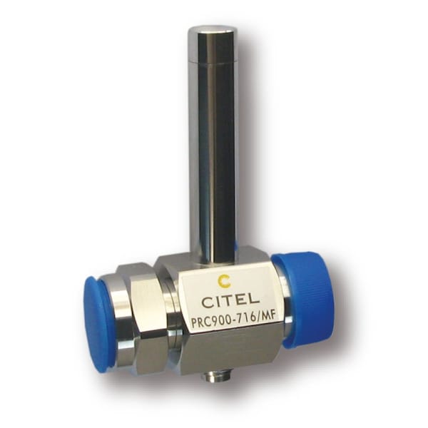 Citel Quarter Wave Stub, 870-900 Mhz, 50 Ohm, 100Ka, 2500W, 716 Male-Female Connector PRC900-716/MF - main